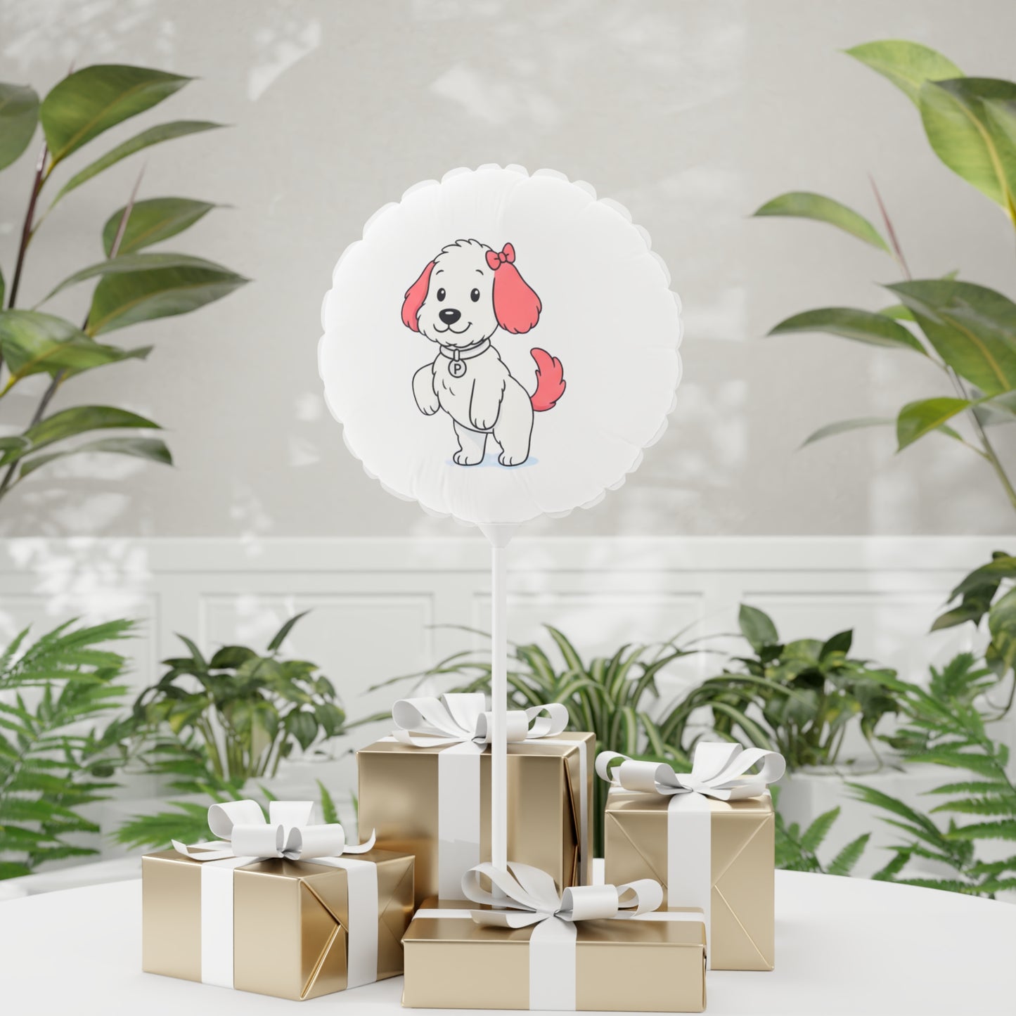 Penny from The Adventures of Penny and Nugget Heart and Round Balloons, 11" - Perfect for Birthdays, Parties, Celebrations, Dog Lovers, Special Events