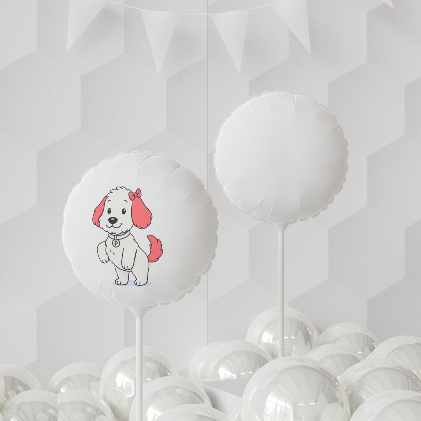 Penny from The Adventures of Penny and Nugget Heart and Round Balloons, 11" - Perfect for Birthdays, Parties, Celebrations, Dog Lovers, Special Events