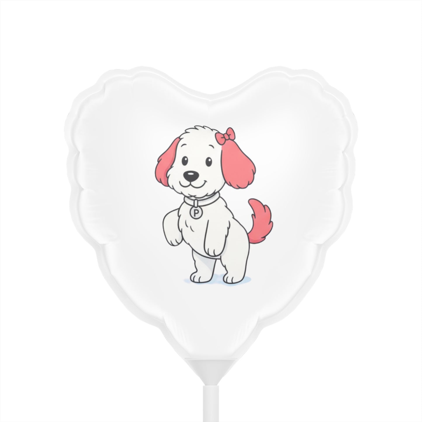 Penny from The Adventures with Penny and Nugget Heart-Shaped Balloons for Pet Lovers, Perfect for Celebrations, Parties, Valentine's Day, Dog Birthday, Events