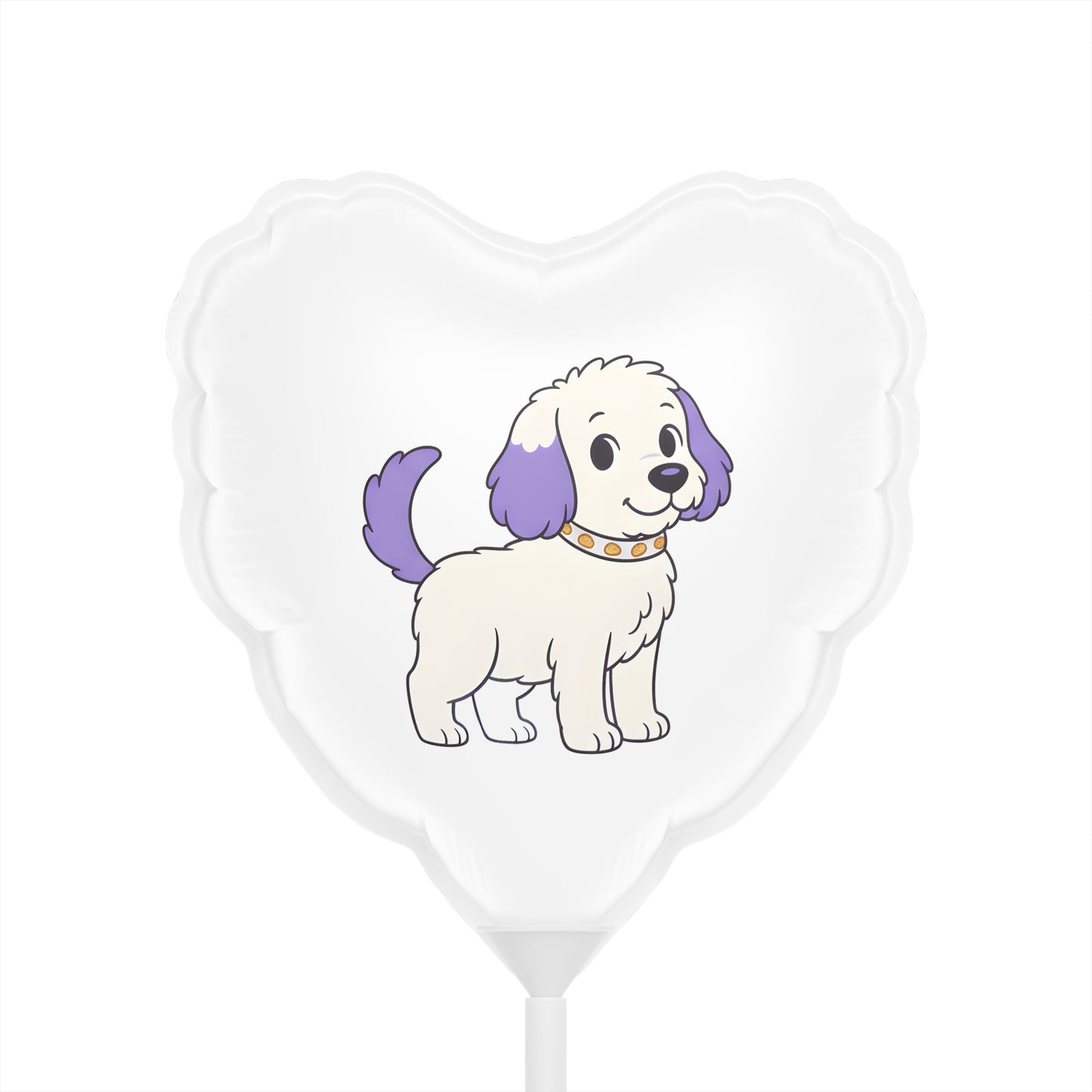 Nugget from The Adventures with Penny and Nugget Heart-Shaped Balloons for Pet Lovers, Perfect for Celebrations, Parties, Valentine's Day, Dog Birthday, Events