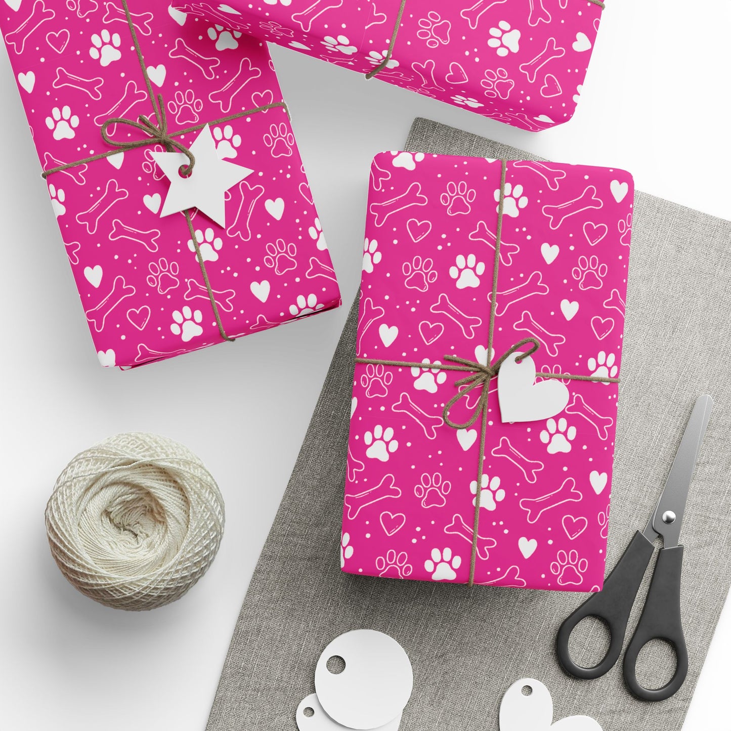 The Adventures of Penny and Nugget Wrapping Papers - Pink