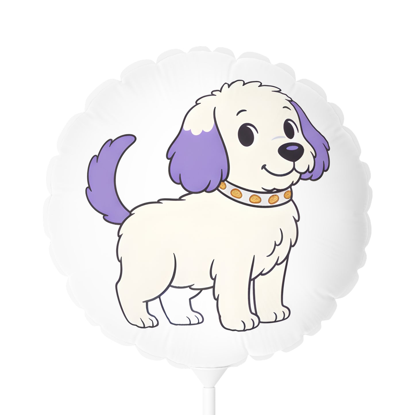 Nugget from The Adventures of Penny and Nugget Heart and Round Balloons, 11" - Perfect for Birthdays, Parties, Celebrations, Dog Lovers, Special Events